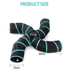 Load image into Gallery viewer, 2/3/4/5 Holes Pet Cat Tunnel Toys Foldable Pet Cat Training Toy Interactive Tube Fun Toy For Cat Rabbit Animal Play Tunnel Tube