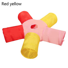 Load image into Gallery viewer, 2/3/4/5 Holes Pet Cat Tunnel Toys Foldable Pet Cat Training Toy Interactive Tube Fun Toy For Cat Rabbit Animal Play Tunnel Tube