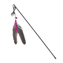 Load image into Gallery viewer, Random Colour Plastic Cat Toys Feather Funny Cat Mice Shape 20 x 10cm False Mouse Pet Products Bottom Sucker Elastic
