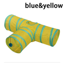 Load image into Gallery viewer, 2/3/4/5 Holes Pet Cat Tunnel Toys Foldable Pet Cat Training Toy Interactive Tube Fun Toy For Cat Rabbit Animal Play Tunnel Tube
